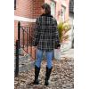 imageZeagoo Womens Flannel Jacket Fleece Lined Shacket Fall Outfits Plaid Sherpa Button Down Cozy Warm Winter Coat SXXLBlack Slim Fit  a Size Up for Relaxed Fit