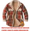 imageZeagoo Womens Flannel Jacket Fleece Lined Shacket Fall Outfits Plaid Sherpa Button Down Cozy Warm Winter Coat SXXLOrange Slim Fit  a Size Up for Relaxed Fit