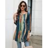 imageZeagoo Women Tops 34 Sleeve Dressy Casual Plus Size Tunics to Wear with Leggings Swing Flare TShirt Loose Blouses S3XLMulticolorcx289