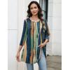 imageZeagoo Women Tops 34 Sleeve Dressy Casual Plus Size Tunics to Wear with Leggings Swing Flare TShirt Loose Blouses S3XLMulticolorcx289