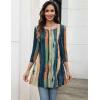 imageZeagoo Women Tops 34 Sleeve Dressy Casual Plus Size Tunics to Wear with Leggings Swing Flare TShirt Loose Blouses S3XLMulticolorcx289