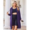 imageZeagoo Womens Zip Up Hoodies Oversized Fleece Long Tunic Sweatshirts Casual Long Sleeve 2024 Fall Hoodie Jacket CoatPurple