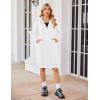 imageZeagoo Womens Zip Up Hoodies Oversized Fleece Long Tunic Sweatshirts Casual Long Sleeve 2024 Fall Hoodie Jacket CoatWhite
