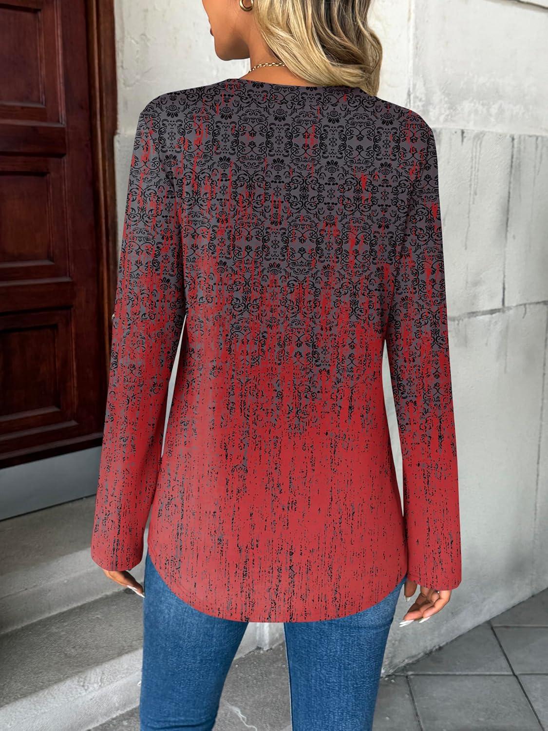 imageZeagoo Womens Roll Up Long Sleeve Tops V Neck Shirts Dressy Casual Work Blouses S2XLMz838