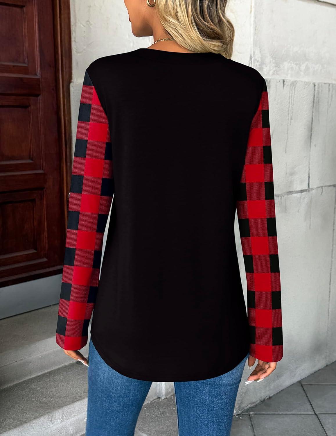 imageZeagoo Womens Roll Up Long Sleeve Tops V Neck Shirts Dressy Casual Work Blouses S2XLSd487