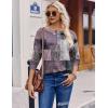 imageZeagoo Long Sleeve Shirts for Women Henley T Shirts Loose Fit Tunics Dressy Casual Work Blouses Fall Fashion TopsColor Block