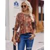 imageZeagoo Long Sleeve Shirts for Women Henley T Shirts Loose Fit Tunics Dressy Casual Work Blouses Fall Fashion TopsPaisley Printed
