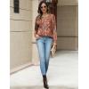 imageZeagoo Long Sleeve Shirts for Women Henley T Shirts Loose Fit Tunics Dressy Casual Work Blouses Fall Fashion TopsPaisley Printed