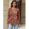 imageZeagoo Long Sleeve Shirts for Women Henley T Shirts Loose Fit Tunics Dressy Casual Work Blouses Fall Fashion TopsPaisley Printed