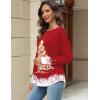 imageZeagoo Long Sleeve Shirts for Women Henley T Shirts Loose Fit Tunics Dressy Casual Work Blouses Fall Fashion TopsRed Christmas Tree