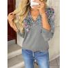 imageZeagoo Womens Roll Up Long Sleeve Tops V Neck Shirts Dressy Casual Work Blouses S2XLHf36