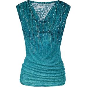 imageZeagoo Tank Top for Women Trendy Going Out Tops Sleeveless Shirts Ruched Business Casual Basic Tunic TopsGradient Leaf