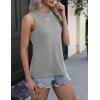 imageZeagoo Womens 2025 Tank Tops Casual Crewneck Sleeveless T Shirts Loose Fit Summer Tunic BlouseBlue and Light Grey