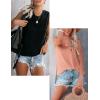 imageZeagoo Womens 2025 Tank Tops Casual Crewneck Sleeveless T Shirts Loose Fit Summer Tunic BlouseCoral and Black