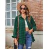 imageZeagoo Long Sleeve Plaid Shirt for Women Button Down Shirts Buffalo Shackets Business Casual BlousesGreen 490