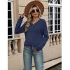 imageZeagoo Sweaters for Women Long Sleeve Tops Soft Knit Crew Neck Pullover Sweater Lightweight Crochet 2025 Fall OutfitsA Dark Blue