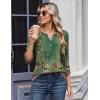 imageZeagoo 34 Length Sleeve Womens Tops Casual Dressy Summer Blouses Buisness Work Spring Tee ShirtsGreen Floral
