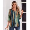 imageZeagoo 34 Length Sleeve Womens Tops Casual Dressy Summer Blouses Buisness Work Spring Tee ShirtsMulticolor 289