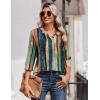 imageZeagoo 34 Length Sleeve Womens Tops Casual Dressy Summer Blouses Buisness Work Spring Tee ShirtsMulticolor 289