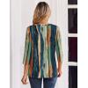 imageZeagoo 34 Length Sleeve Womens Tops Casual Dressy Summer Blouses Buisness Work Spring Tee ShirtsMulticolor 289