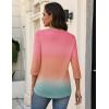 imageZeagoo 34 Length Sleeve Womens Tops V Neck Shirt Dressy Casual Blouse Basic Tshirts 2025 Fashion Clothing S2XLJb218
