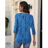 imageZeagoo 34 Length Sleeve Womens Tops V Neck Shirt Dressy Casual Blouse Basic Tshirts 2025 Fashion Clothing S2XLZr459