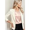 imageZeagoo Women Silk Stain Tops Cap Short Sleeve Blouse V Neck Shirts Business Casual Outfits S2XLChampagne