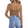 imageZeagoo Womens Mesh Sheer Long Sleeve Top Mock Turtle Neck See Though Shirts Ruched Sexy Casual Going Out BlousesLight Tan