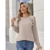 imageZeagoo Womens Long Sleeve Tshirts Casual Tunic Tops Work Fashion Cute Sweaters Fall Outfits 2025 Dressy Blouse01apricot
