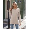 imageZeagoo Womens Long Sleeve Tshirts Casual Tunic Tops Work Fashion Cute Sweaters Fall Outfits 2025 Dressy Blouse01apricot