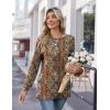 imageZeagoo Womens Long Sleeve Tshirts Casual Tunic Tops Work Fashion Cute Sweaters Fall Outfits 2025 Dressy Blouse01vintage Floral