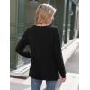 imageZeagoo Womens Long Sleeve Tshirts Casual Tunic Tops Work Fashion Cute Sweaters Fall Outfits 2025 Dressy BlouseBlack