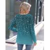 imageZeagoo Womens Long Sleeve Tshirts Casual Tunic Tops Work Fashion Cute Sweaters Fall Outfits 2025 Dressy BlouseBluegreen