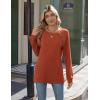 imageZeagoo Womens Long Sleeve Tshirts Casual Tunic Tops Work Fashion Cute Sweaters Fall Outfits 2025 Dressy BlouseCaramel