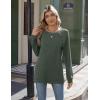 imageZeagoo Womens Long Sleeve Tshirts Casual Tunic Tops Work Fashion Cute Sweaters Fall Outfits 2025 Dressy BlouseGreen