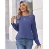 imageZeagoo Womens Long Sleeve Tshirts Casual Tunic Tops Work Fashion Cute Sweaters Fall Outfits 2025 Dressy BlouseRoyal Blue
