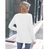 imageZeagoo Womens Long Sleeve Tshirts Casual Tunic Tops Work Fashion Cute Sweaters Fall Outfits 2025 Dressy BlouseWhite