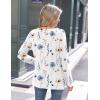 imageZeagoo Womens Long Sleeve Tshirts Casual Tunic Tops Work Fashion Cute Sweaters Fall Outfits 2025 Dressy BlouseWhite Floral