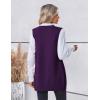 imageZeagoo Womens Sweater Vest 2025 Oversized Sleeveless V Neck Pullovers with Pocket Knitted Fall OutfitsPurple
