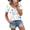 imageZeagoo Womens Tops Deep V Neck Shirts Summer Low Cut Top Sexy Short Sleeve Tshirts Trendy Clothes Fashion Clothing S3XLBf290 Boho