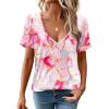imageZeagoo Womens Tops Deep V Neck Shirts Summer Low Cut Top Sexy Short Sleeve Tshirts Trendy Clothes Fashion Clothing S3XLCx11