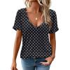 imageZeagoo Womens Tops Deep V Neck Shirts Summer Low Cut Top Sexy Short Sleeve Tshirts Trendy Clothes Fashion Clothing S3XLJh49