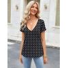 imageZeagoo Womens Tops Deep V Neck Shirts Summer Low Cut Top Sexy Short Sleeve Tshirts Trendy Clothes Fashion Clothing S3XLJh49