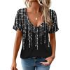 imageZeagoo Womens Tops Deep V Neck Shirts Summer Low Cut Top Sexy Short Sleeve Tshirts Trendy Clothes Fashion Clothing S3XLJh578