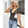 imageZeagoo Womens Tops Deep V Neck Shirts Summer Low Cut Top Sexy Short Sleeve Tshirts Trendy Clothes Fashion Clothing S3XLMz912