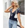 imageZeagoo Womens Tops Deep V Neck Shirts Summer Low Cut Top Sexy Short Sleeve Tshirts Trendy Clothes Fashion Clothing S3XLSf103
