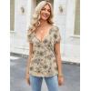 imageZeagoo Womens Tops Deep V Neck Shirts Summer Low Cut Top Sexy Short Sleeve Tshirts Trendy Clothes Fashion Clothing S3XLSp31