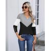 imageZeagoo Womens V Neck Sweaters Shirts Long Sleeve Lightweight Ribbed Knit Pullover Sweater Blouse Tops with Buttons OufitsCgrey Black