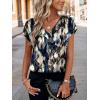 imageZeagoo Women Silk Satin Tops Cap Short Sleeve Blouse V Neck Shirts Business Casual Outfits S2XLZr220