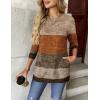 imageZeagoo Womens Long Sleeve Shirts Basic Crewneck Blouses Dressy Casual Loose Tunic Tops with Pockets SXXLJh398